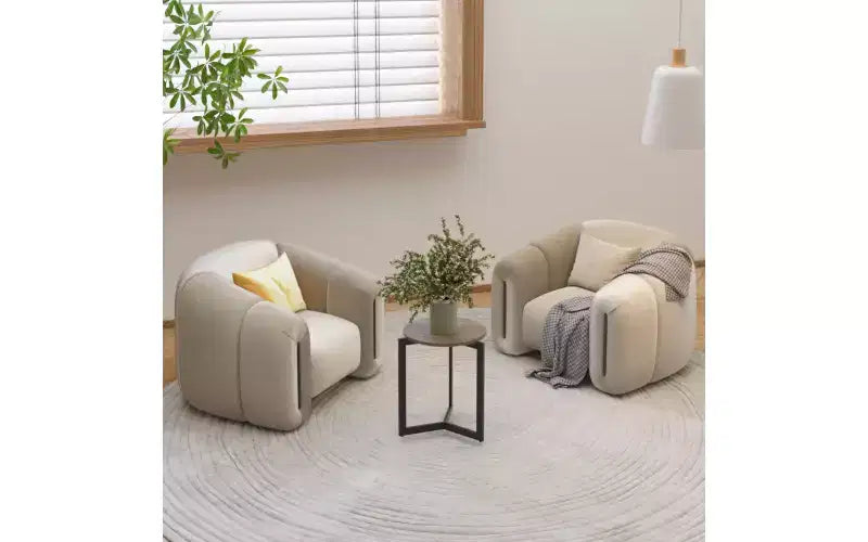 Tavolino rotondo in legno da 49,99 cm H con robusta struttura in metallo
