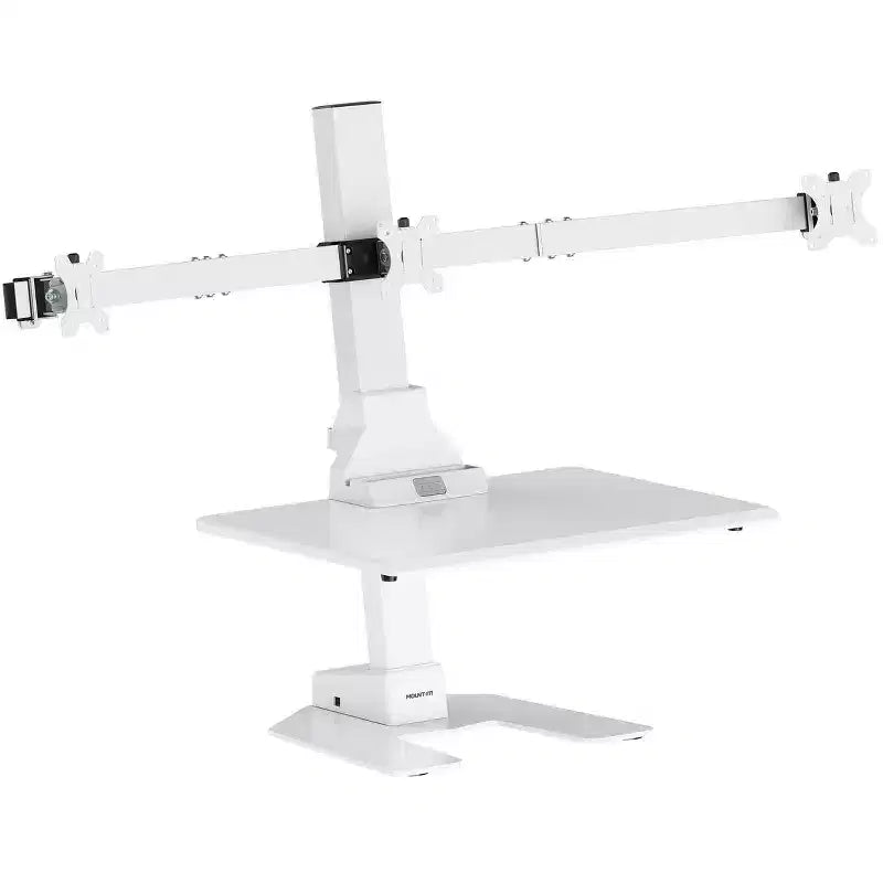 Convertitore Elettrico per Scrivania in Piedi per Tre Monitor - Scrivania Regolabile in Altezza per 3 Monitor