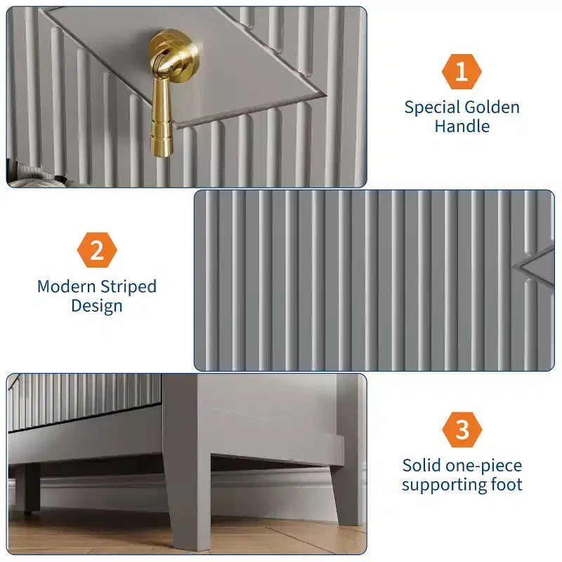 Cassettiera moderna a 7 cassetti, larghezza 137 cm, con maniglie in metallo, in legno, e organizer per camera da letto, soggiorno e ingresso