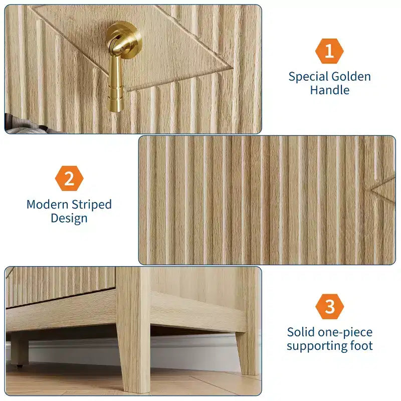 Cassettiera moderna a 7 cassetti, larghezza 137 cm, con maniglie in metallo, in legno, e organizer per camera da letto, soggiorno e ingresso