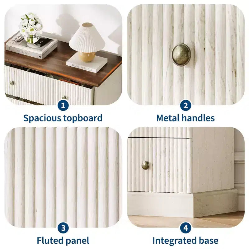 Cassettiera Alta Salvaspazio a 5 Cassetti per Camera da Letto Armadio Verticale Moderno, Mobile Contenitore Spazioso con Finitura in Legno Bianco Contemporaneo