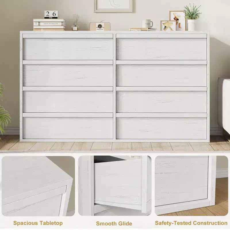 Cassettiera a 3 Cassetti per Camera da Letto, Comò Mobile Contenitore Organizzatore Vestiti per Armadio Soggiorno, Corridoio, Ingresso, Contenitore Verticale, Naturale