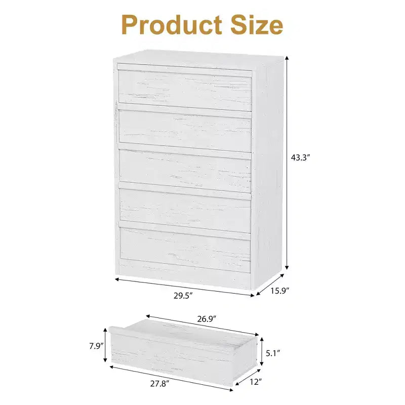Cassettiera a 3 Cassetti per Camera da Letto, Comò Mobile Contenitore Organizzatore Vestiti per Armadio Soggiorno, Corridoio, Ingresso, Contenitore Verticale, Naturale