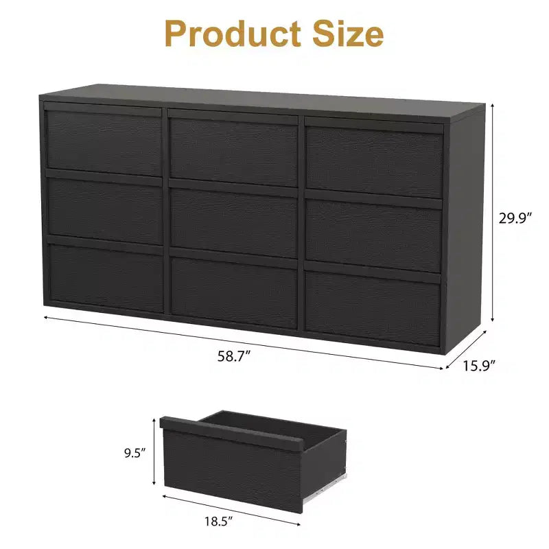 Cassettiera a 3 Cassetti per Camera da Letto, Comò Mobile Contenitore Organizzatore Vestiti per Armadio Soggiorno, Corridoio, Ingresso, Contenitore Verticale, Naturale