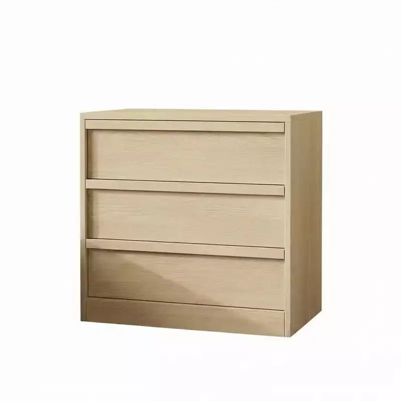 Cassettiera a 3 Cassetti per Camera da Letto, Comò Mobile Contenitore Organizzatore Vestiti per Armadio Soggiorno, Corridoio, Ingresso, Contenitore Verticale, Naturale