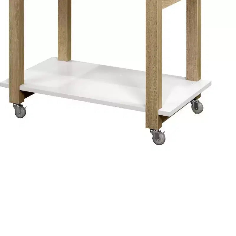 Carrello da Cucina Bianco/Rovere