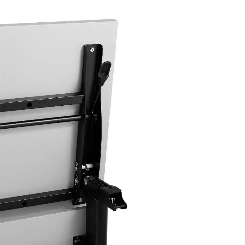 Tavolo da addestramento ribaltabile per impieghi gravosi con design impilabile, pannello per la privacy, gambe a Y, piano del tavolo, struttura in metallo