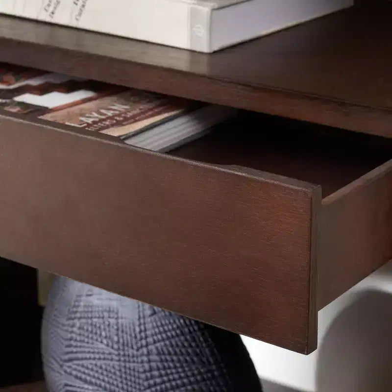 Tavolo Consolle Munson con 2 Ripiani e 1 Cassetto